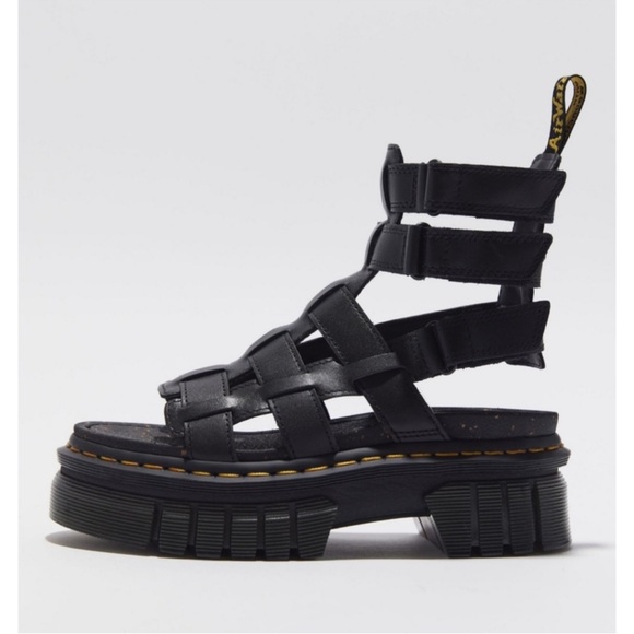 DR.Martin Ricky Women's Black Gladiator Sandals - Picture 7 of 9